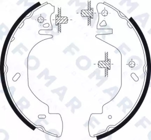 Комлект тормозных накладок FOMAR Friction FO 9093